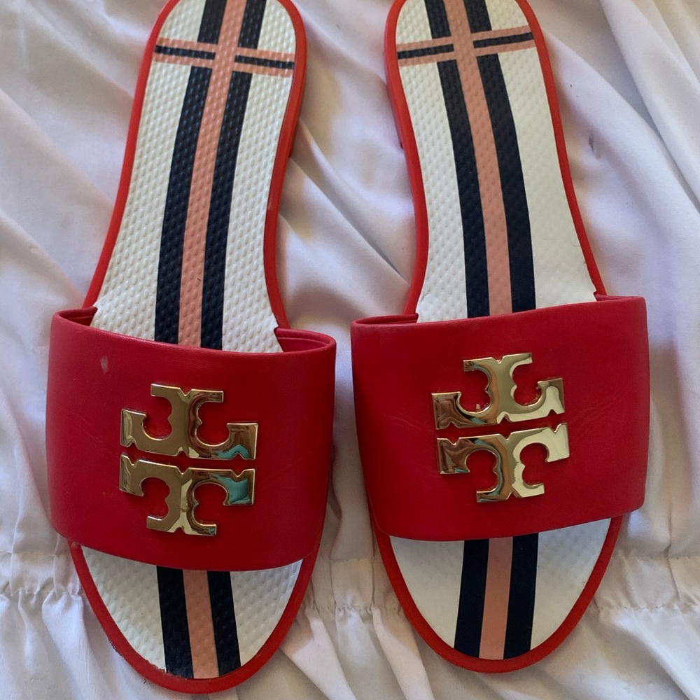 Tory Burch slides red size 8